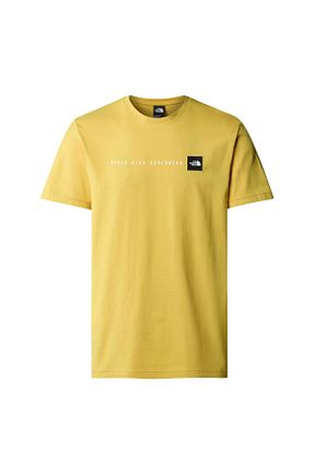 تیشرت زرد مردانه یقه دوچرخه The North Face - کد 816784882