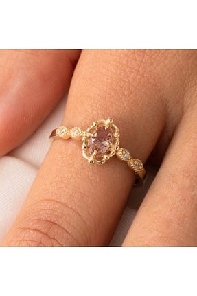 انگشتر نقره زرد زنانه 925 عیار FasekGold - کد 699155904