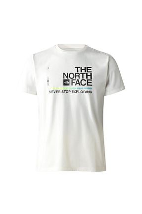 تیشرت سفید مردانه یقه ایستاده The North Face - کد 689998608