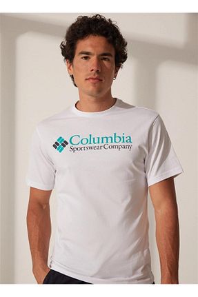 تیشرت سفید مردانه رگولار Columbia - کد 686341192