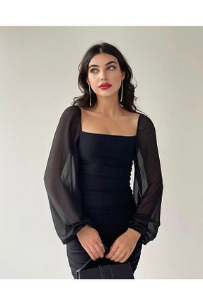 لباس مشکی زنانه بافتنی IŞILDA FASHION - کد 672332656
