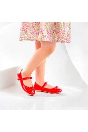 بابت قرمز بچه گانه چرم لاکی PATİK BEBE - کد 674434299