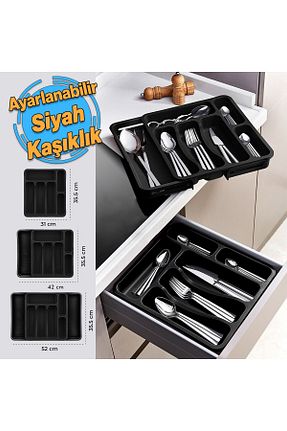 جای قاشق مشکی پلاستیک Badem10 - کد 890657285