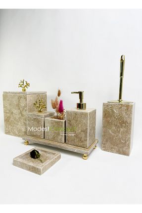 ست حمام بژ Mermer Modestmar - کد 890654777