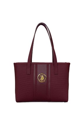 کیف دوشی زرشکی زنانه چرم مصنوعی U.S. Polo Assn. - کد 868933101