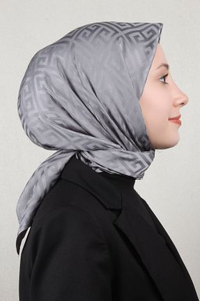 دستمال گردن طوسی PİRAMİT - کد 890670662