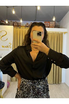 پیراهن سایز بزرگ مشکی زنانه سایز بزرگ SİNEMTALİBUTİK - کد 890713092