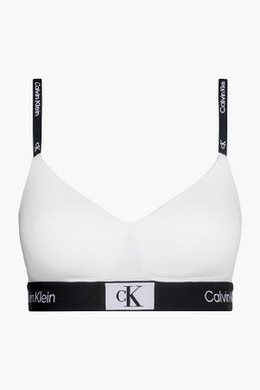 سوتین ورزشی سفید زنانه پنبه ای Calvin Klein - کد 743348630