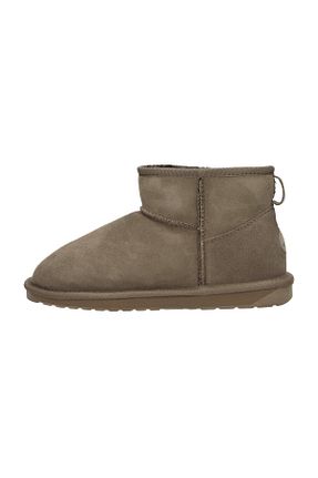 بوت / نیم بوت بژ زنانه چرم خالص EMU - کد 783233810
