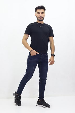 شلوار جین مشکی مردانه رگولار GZT TEKSTİL - کد 841356844