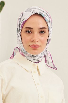 روسری بنفش پنبه پلی استر İpekhan - کد 648330558