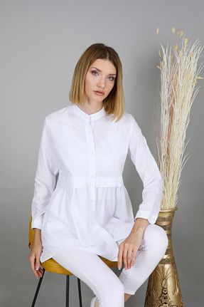 تونیک سفید زنانه بافتنی BAJAR - کد 888623833