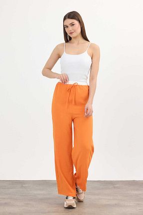 شلوار نارنجی زنانه بافتنی Rays - کد 888624075