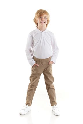 شلوار قهوه ای بچه گانه پنبه ای Ahengim Kids - کد 888994938