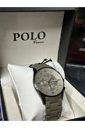 ساعت مچی خاکی مردانه بالای 46 میلی متر Polo Croco - کد 888632930