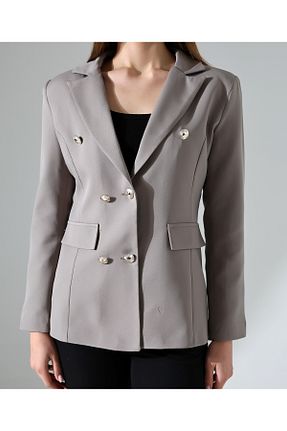 کت بلیزر سرمه ای زنانه مخلوط پلی استر Female Clothing - کد 888649740
