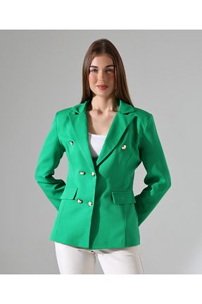 کت بلیزر سبز زنانه مخلوط پلی استر Female Clothing - کد 888649498