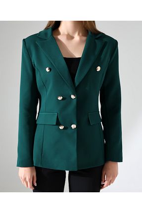 کت بلیزر سبز زنانه مخلوط پلی استر Female Clothing - کد 888650580