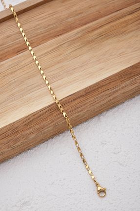 دستبند استیل (فولاد) طلائی زنانه استیل ضد زنگ ESBAFLOR - کد 888654902