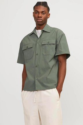پیراهن سبز مردانه Relaxed Jack & Jones - کد 821409260