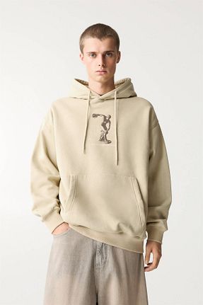 سوئیشرت نباتی مردانه چاپی Pull & Bear - کد 888651251