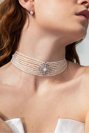 گردنبند مروارید قهوه ای Ecru Atelier - کد 888660064