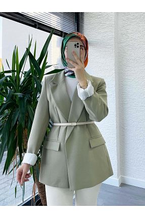 کت سبز زنانه آستر دار MELEK ARAZ - کد 888696323