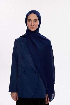 شال سرمه ای زنانه پنبه پلی استر MİRSOY SCARF - کد 888660767