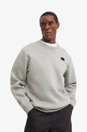 سوئیشرت اسپرت طوسی مردانه رگولار The North Face - کد 889110859