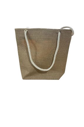 کیف ساحلی بژ زنانه louis valentina - کد 889119770