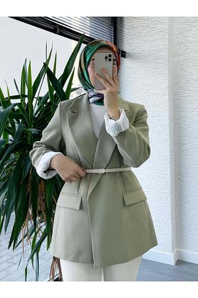 کت سبز زنانه آستر دار MELEK ARAZ - کد 888696323