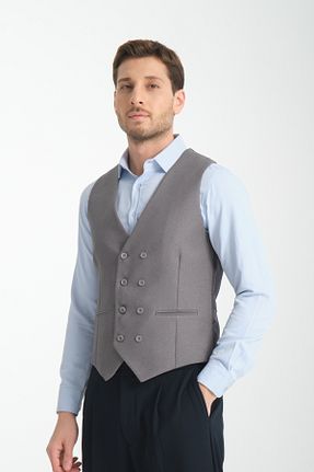 جلیقه طوسی مردانه اسلیم فیت Frappoli - کد 888671897