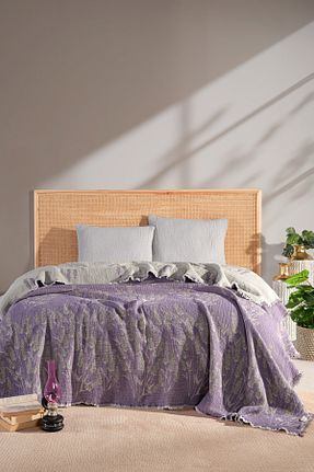 لحاف دونفره بنفش 240 x 260 MYLASA HOME - کد 888689173
