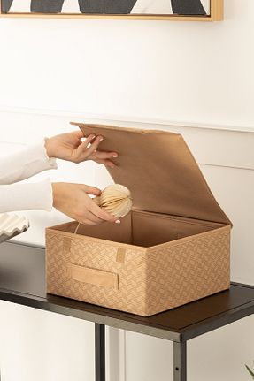 جعبه نگداری بژ پارچه REKHOME - کد 888686575