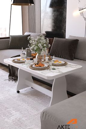 میز جلو مبلی سفید Suntalam Aktehome - کد 875246486