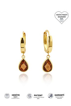 گوشواره طلا زرد زنانه 14 عیار Altınkesesi - کد 89843197