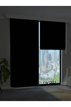 پرده کشوئی مشکی کلاسیک Stor FAVOLLİ - کد 888713009