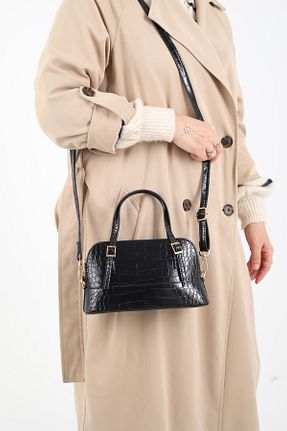 کیف دوشی مشکی زنانه چرم مصنوعی SESUME - کد 888721301