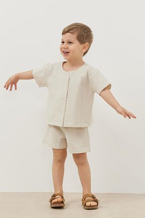 شلوارک و برمودا بژ بچه گانه رگولار Fahhar Kids - کد 844621264