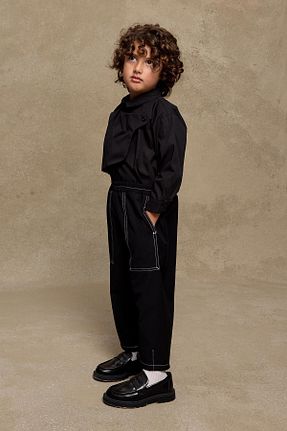 شلوار مشکی بچه گانه بافتنی Fahhar Kids - کد 889558077