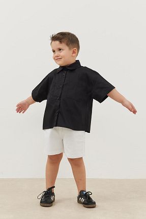 پیراهن مشکی بچه گانه اورسایز Fahhar Kids - کد 874800602