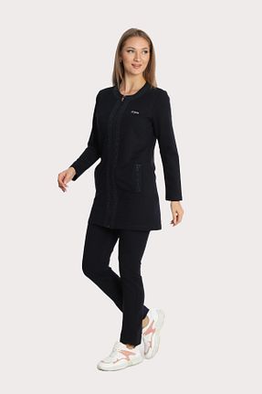 ست گرمکن مشکی زنانه پنبه ای Piyera - کد 839649235