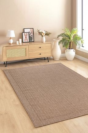 فرش قهوه ای زیره ضد لغزش SİMEREV HALI HOME CONSEPT - کد 861932616