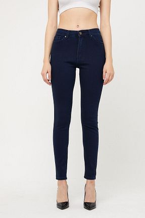 شلوار جین سرمه ای زنانه پاچه تنگ XRAY JEANS - کد 195545746