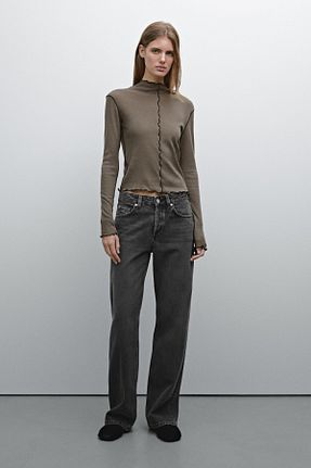 تیشرت نارنجی زنانه رگولار Massimo Dutti - کد 888785887