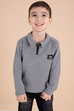 ست بالاتنه و پائین تنه طوسی بچه گانه جین Cansın Mini - کد 889625095