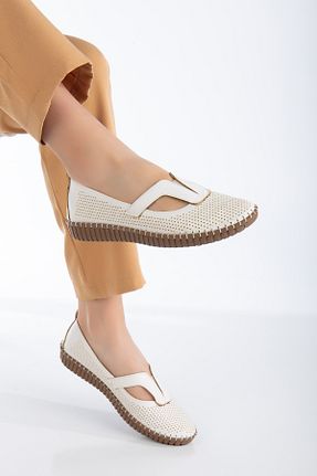 کفش اسپادریل سفید زنانه چرم مصنوعی BERASHOES - کد 888803363