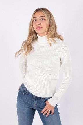 پلیور سفید زنانه ساده Fashion Friends - کد 366252096