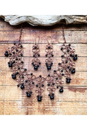 گوشواره جواهر مشکی سنگ طبیعی MODA - کد 890441702