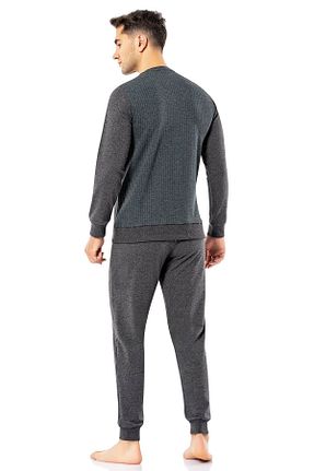 ست لباس راحتی طوسی مردانه %100 پنبه ERDEM İÇ GİYİM - کد 129929792
